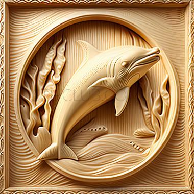 3D model st Winter dolphin famous animal (STL)